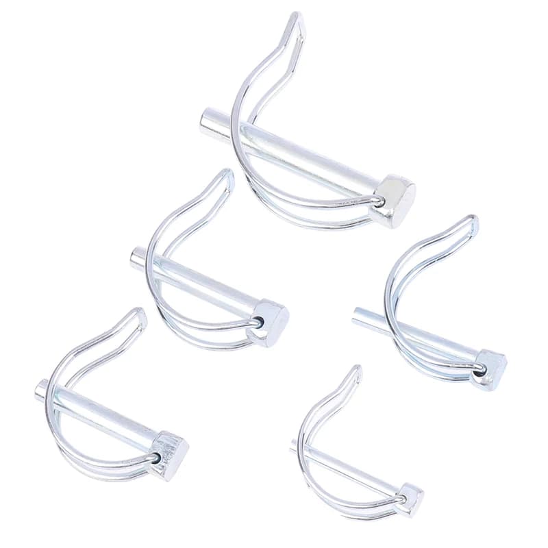 D Pin M4.5 M6 M8 M10 spilla da balia passeggino per bicicletta gancio per gancio per barca da carico Clip perno a molla perno di bloccaggio a doppia linea Hardware per perno auricolare