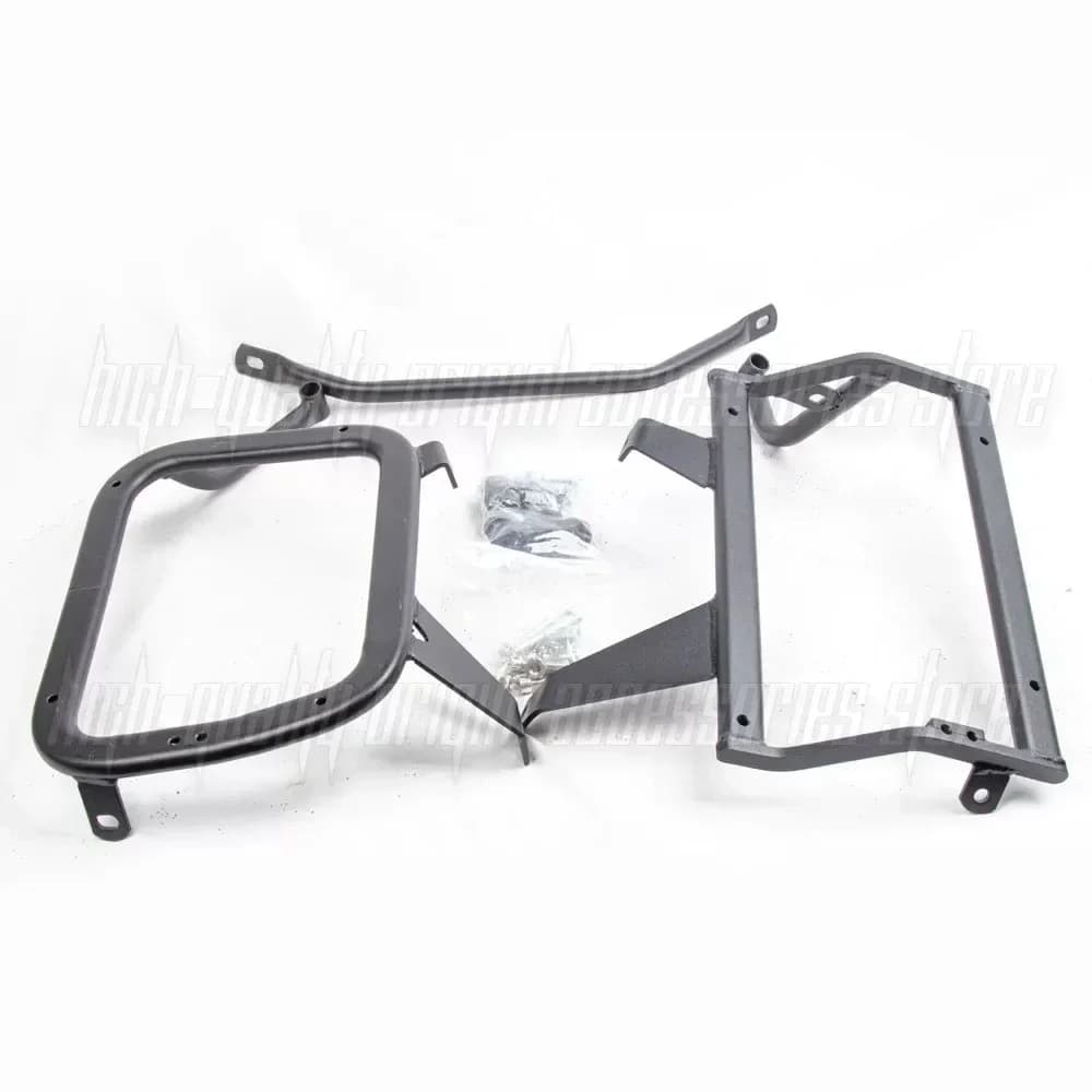 Portapacchi Posteriore in Alluminio con Bauletto Laterale per Moto QJ Motor SVT 650 X SVT650X 650X SVT650 - Accessori Moto