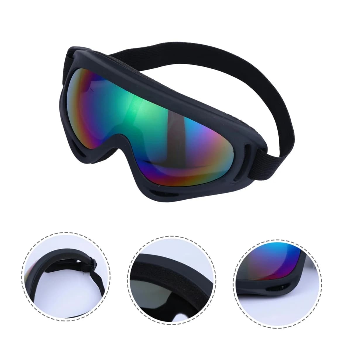 Bike glasses cross helmets Outdoor cycling glasses Moto Skiing Sunglasses with UV protection wind and sand