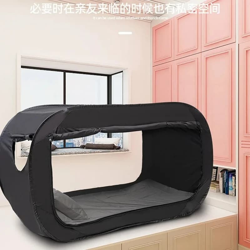 Fully‑Enclosed Integrated Blackout Cot Dual‑Use Isolation Bed Curtain Tent for Dormitory Camping Multiscene Leisure Furnishings