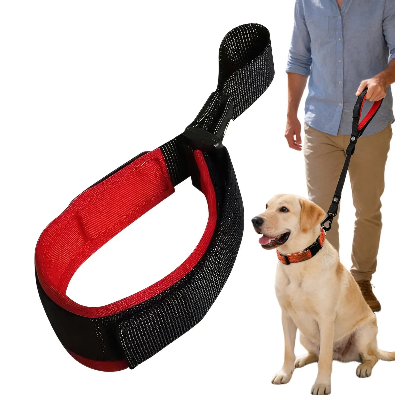Guinzaglio per Cani con Cinturino da Polso Retrattile Ergonomico, Accessorio per Addestramento Cuccioli, Corda Corta per Passeggiare con il Cane