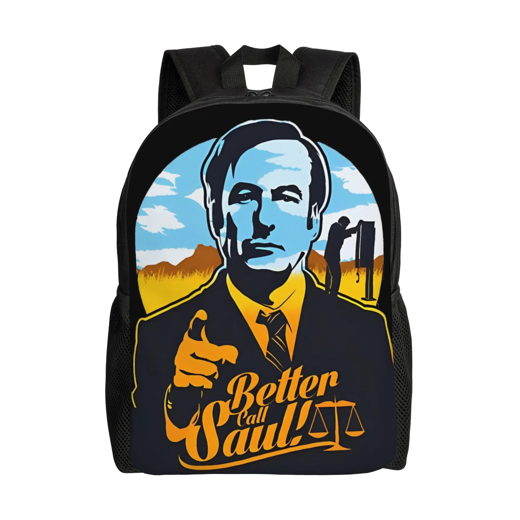 Zaino alla moda Better Call Saul con tasca, per scuola superiore, escursioni, viaggi, zaino da giorno Breaking Bad per uomo e donna, borsa a tracolla per laptop