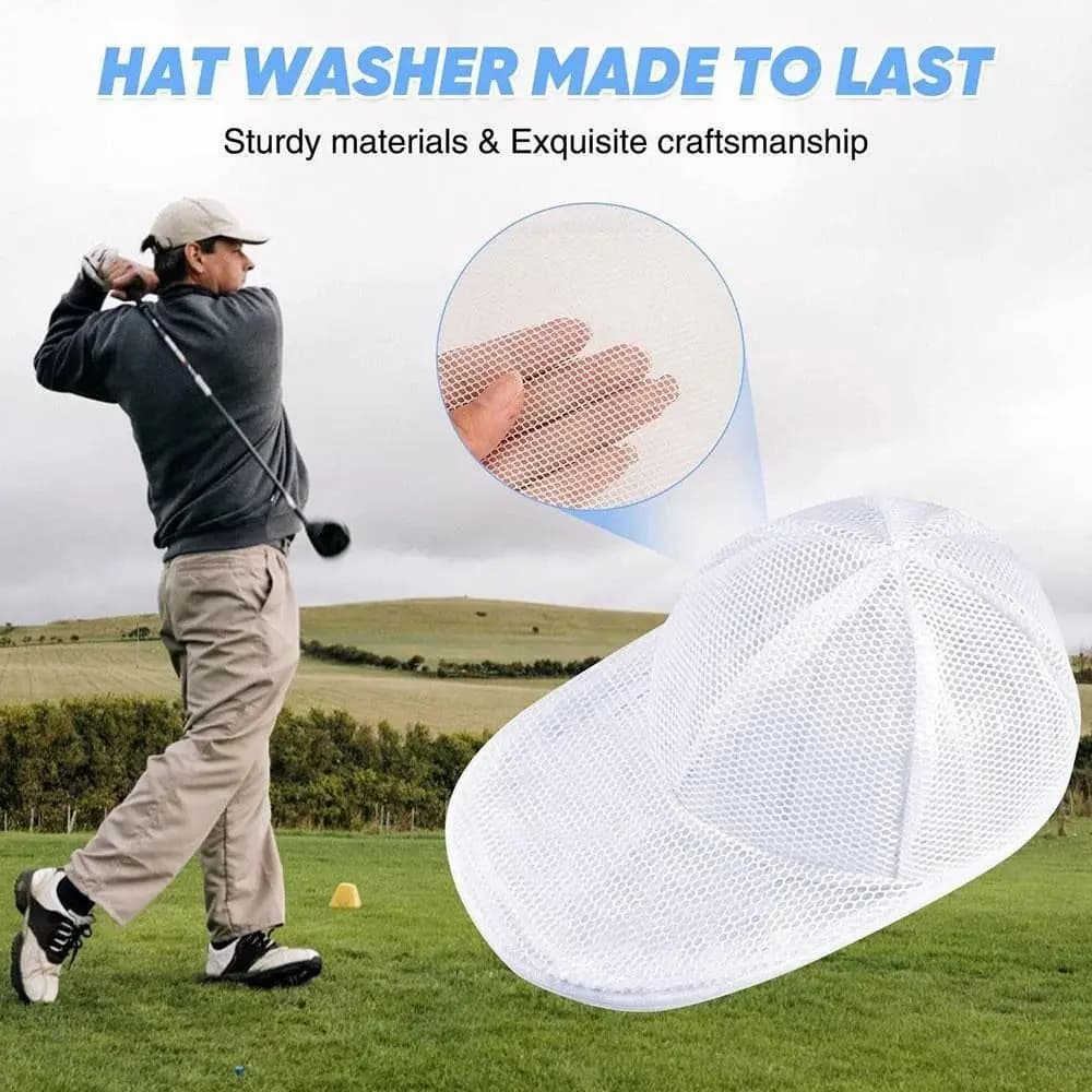 Anti-Deformation Baseball Hat Washers with Hat Rack Sturdy Cap Cleaner Laundry Bag Washer Frame Dishwasher Safe