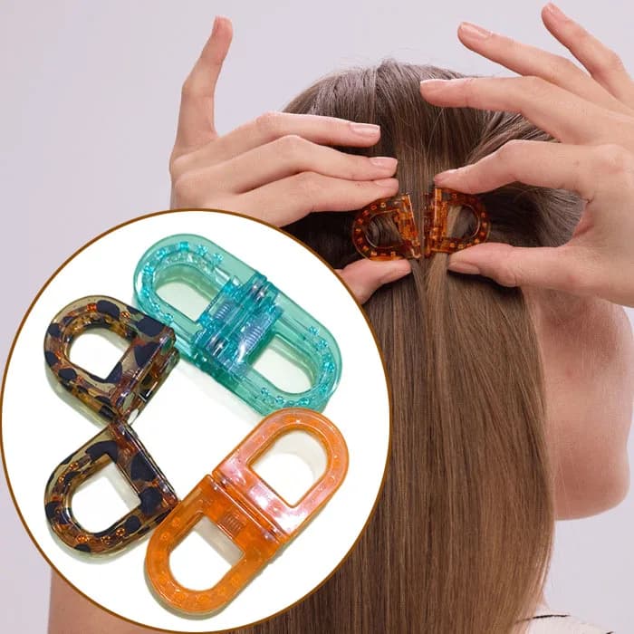 Set di 2 fermagli magnetici per capelli alla moda, di alta gamma, creativi, per donne e ragazze