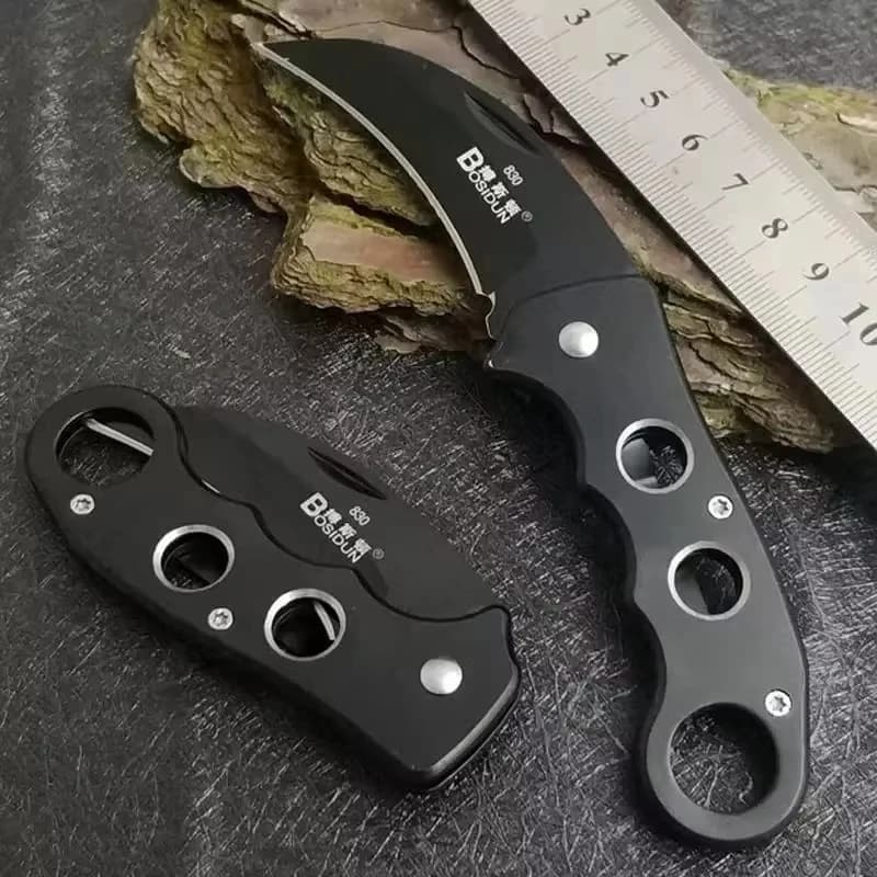 Ergonomic Portable Fruit Knife Curved Blade Handcrafted Kitchen Cutting Tool Lightweight Detachable Carry Utility Knife