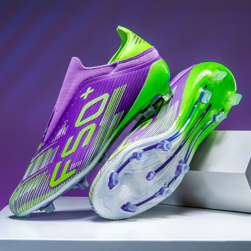 Scarpe da Calcio Outdoor per Uomo e Donna, Scarpini da Calcetto Antiscivolo, Sneakers per Erba Sintetica, Supporto per Caviglia, Calzature da Calcio