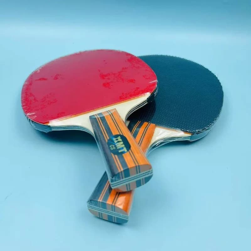 Ping Pong Professional Rack 5 Woods 2 Red Coal with Black Inner Pointes with Outer Points for Beginner Training