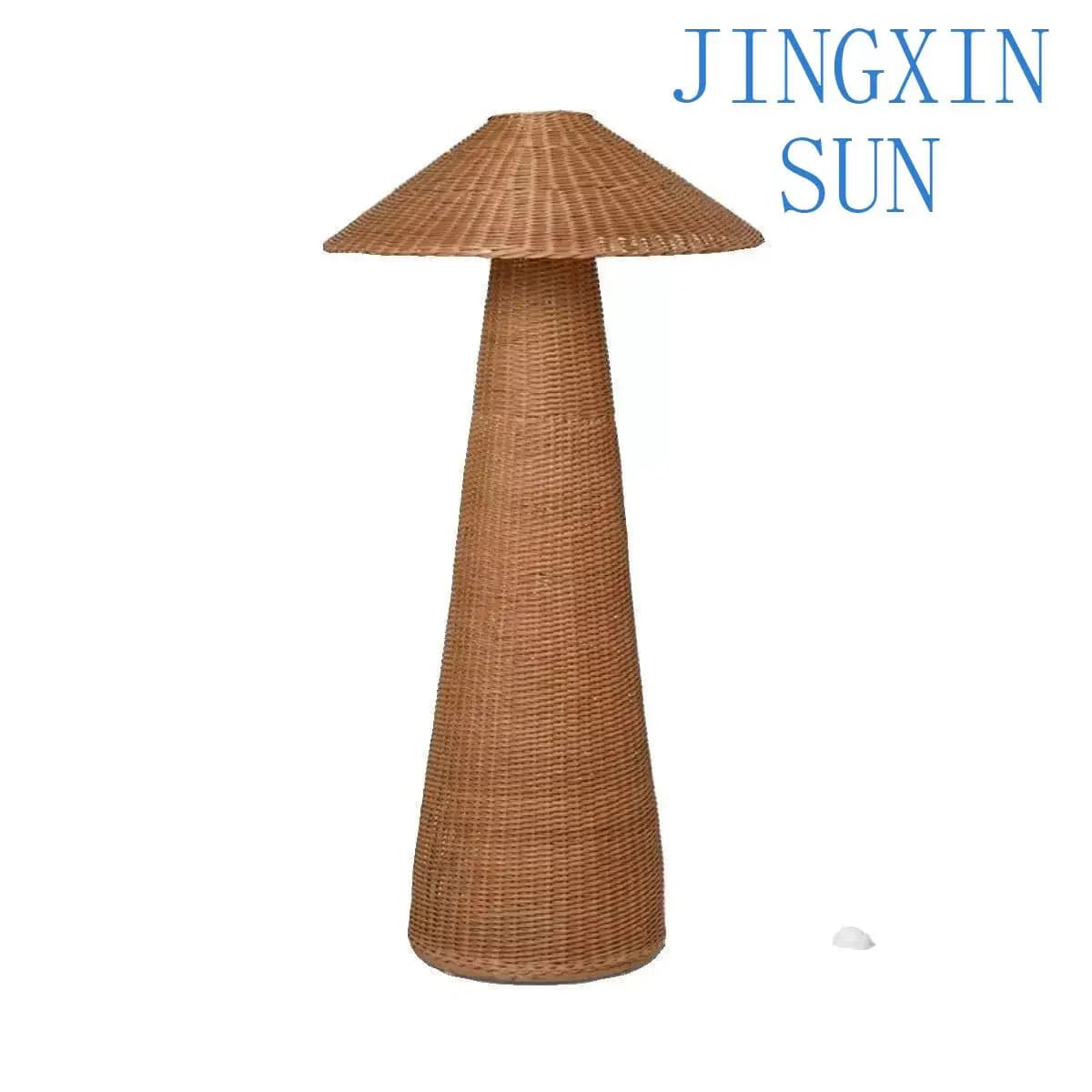 Rattan Creative Mushroom Desk Lamp Indonesian Weaving, Homestay Ambient Light