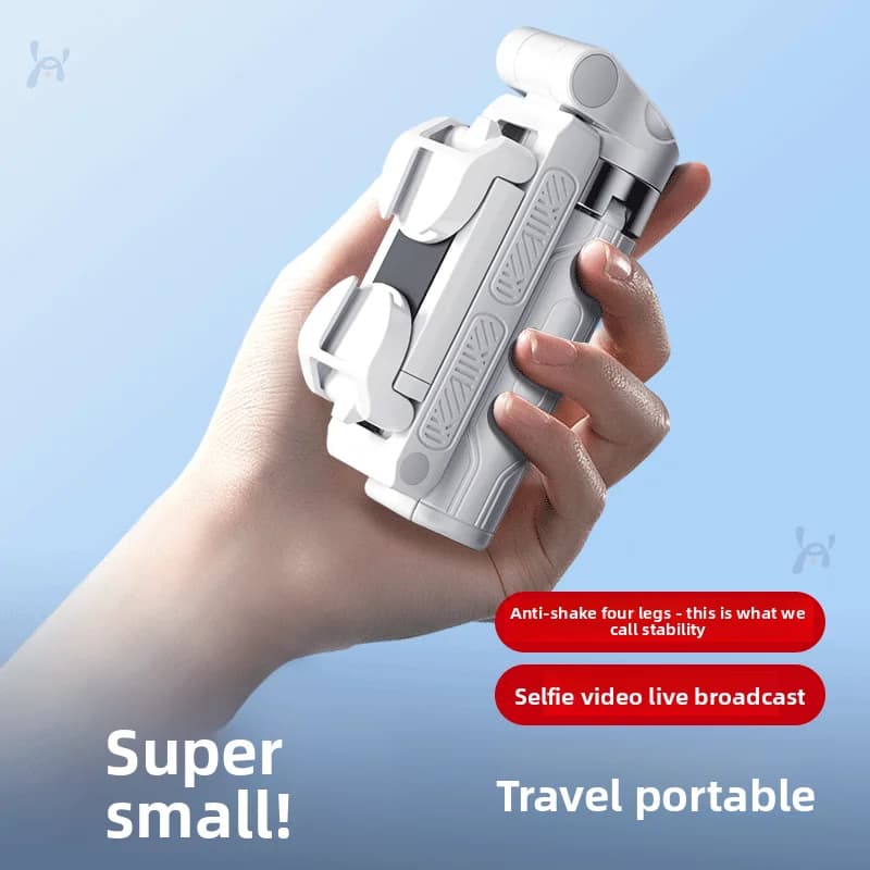 Mini treppiede selfie stick portatile da viaggio, supporto universale per telefono, ideale per concerti, fotografia e riprese vlog.