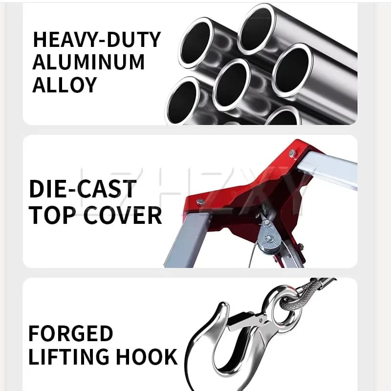 Outdoor Emergency Tripod Kit with Winch 300KG Load Capacity Confined Space Rescue Tripod Fall Protection 1200 lbs
