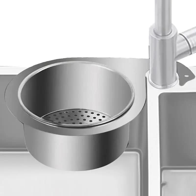 Cestino Swan Scarico Rack Lavello in acciaio inossidabile Cestino raccogli alimenti Filtro per lavello da cucina Versatile lavello da cucina Cestello di scarico dei rifiuti