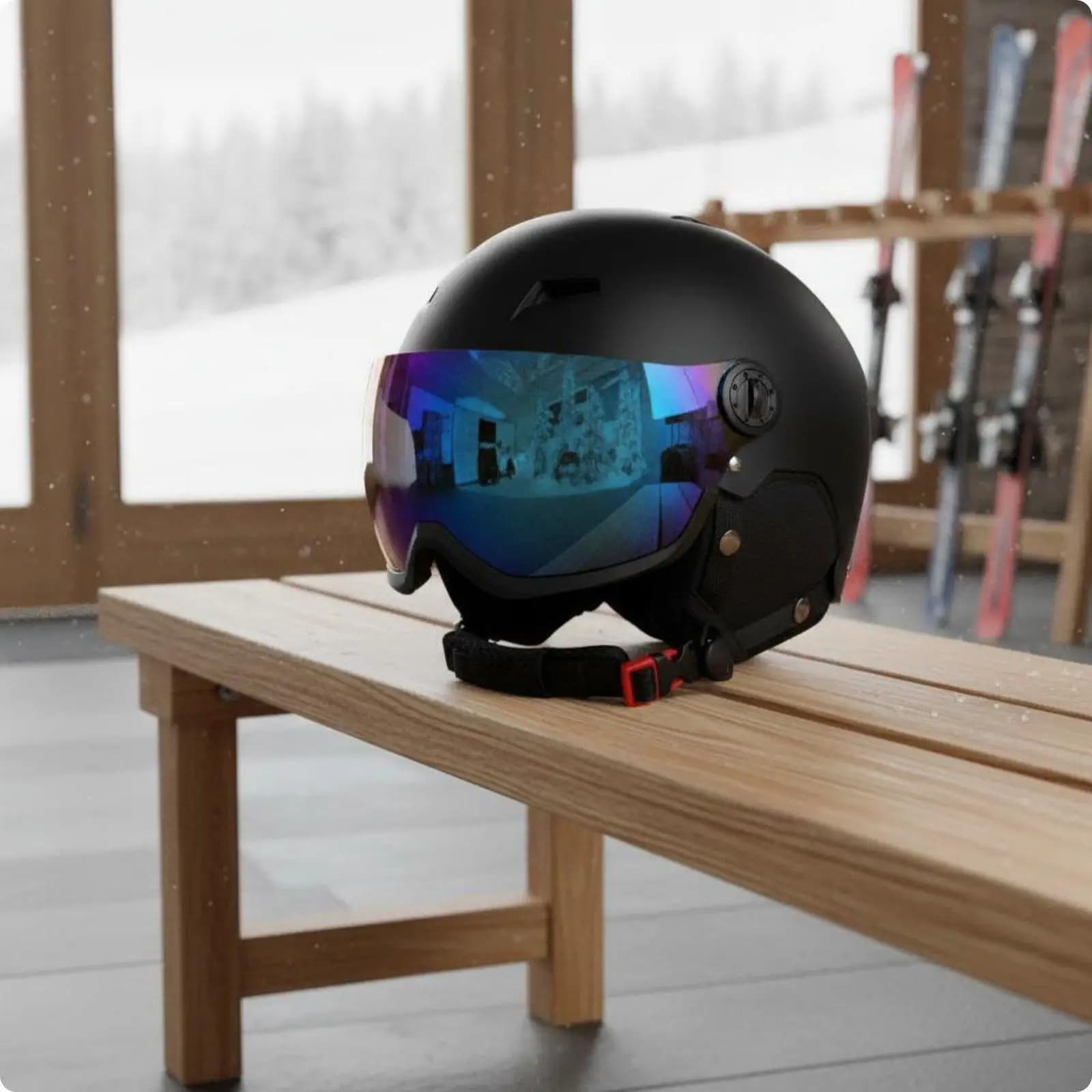 Protection Gear Snow Sports Goggles Weather Resistant Visor Helmet for Ski Winter Recreation