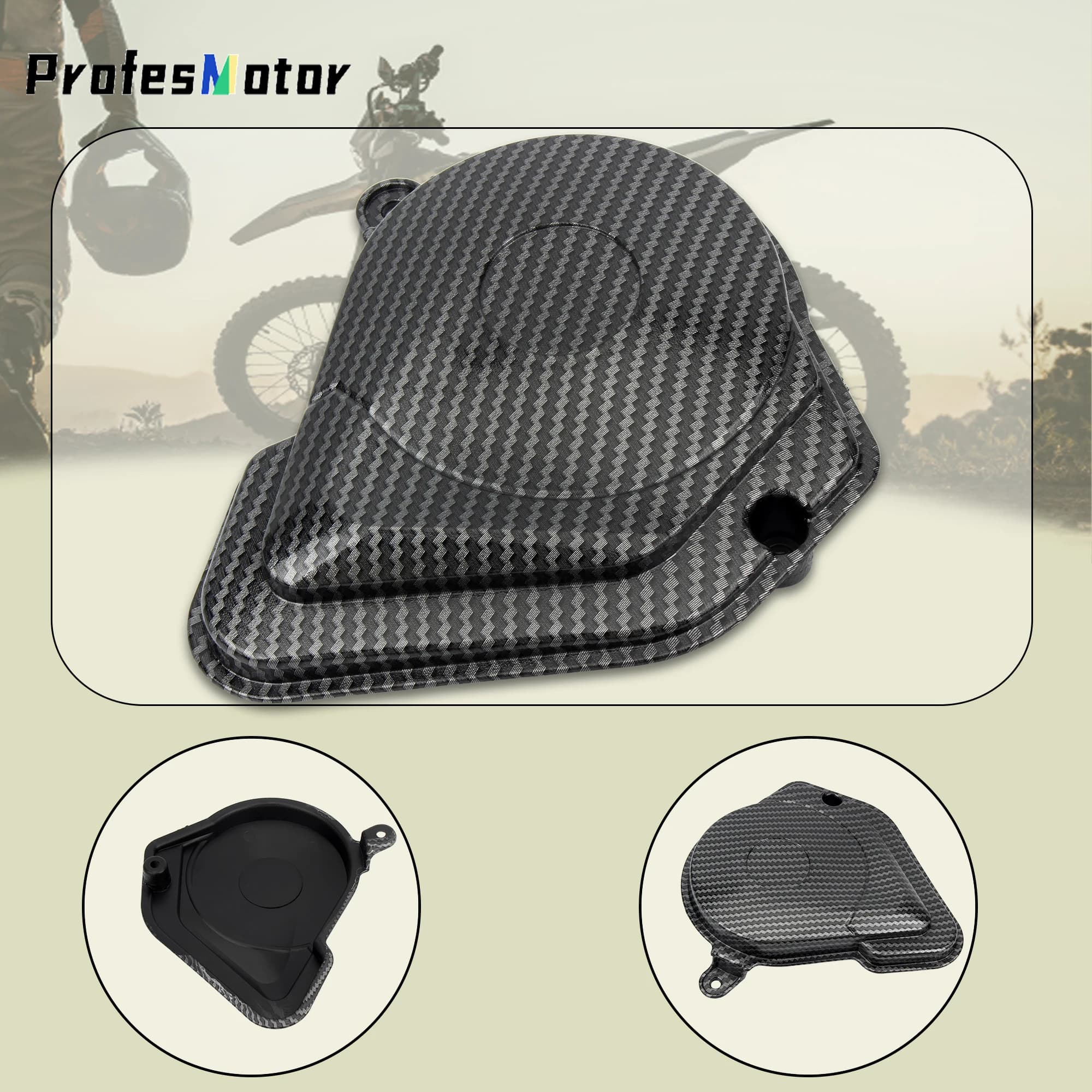 Per Talaria Sting In Fibra di Carbonio Off-Road E-Bike Moto Magneto Copertura Della Pompa Motore Frizione Guard Copertura Laterale Per TALARIA MX3 MX4