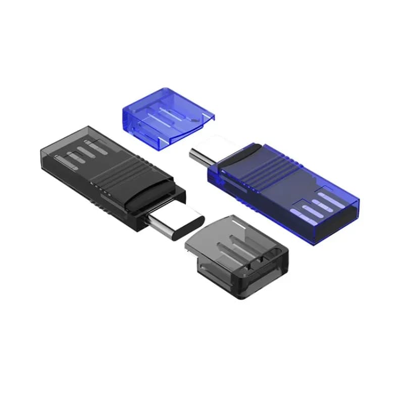 Lettore di Schede 2 in 1 USB 3.0 e USB Tipo C per SD, Micro SD, TF, Adattatore OTG, Lettore di Schede Microsd Intelligente, Confezione da 3 Pezzi