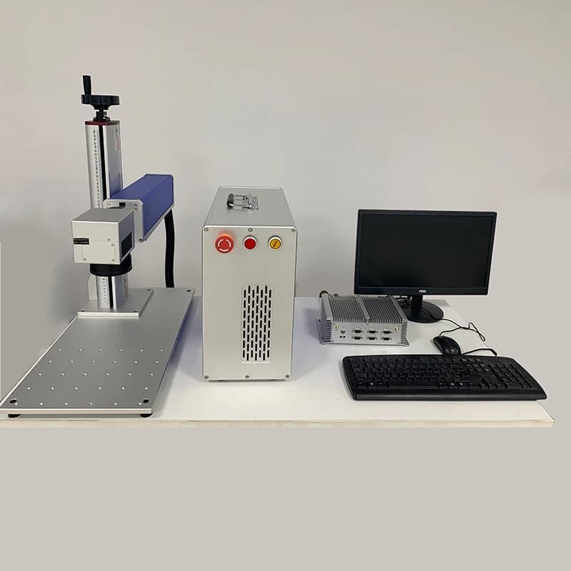 20w 30w 50w table fiber laser marking machine for metal engraving, steel, aluminium