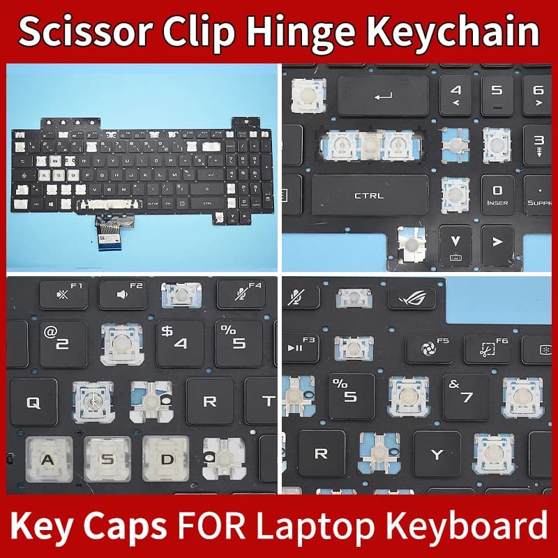 Keycap Per ASUS PER ASUS TUF Gaming FX504 FX504G FX504GE FX80 FX505 FX505D FX705 FX705DY FX705DT Scissor Cerniera Keyframe