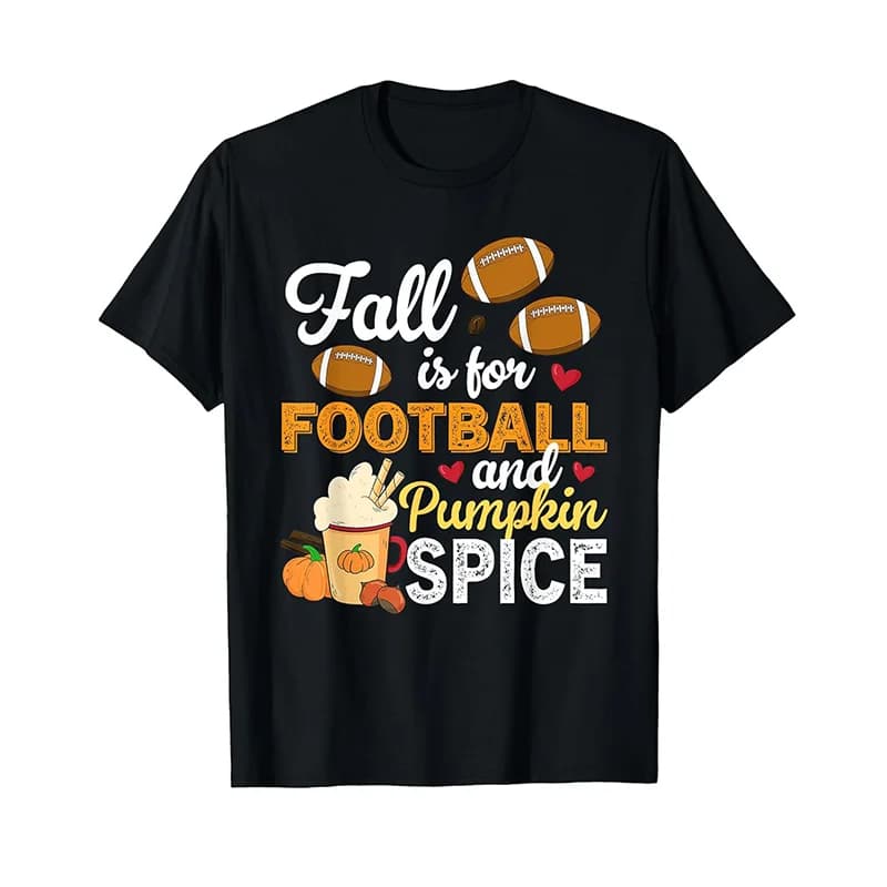 Autunno di spezie di calcio e zucca per calcio T-shirt di spezie di zucca WHX 180g