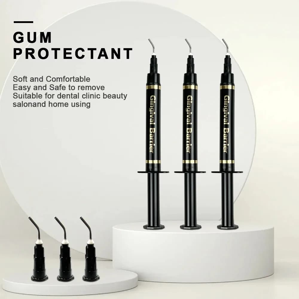 10 Pezzi Barriera Gengivale per Sbiancamento Dentale 1.5/3ml, Gel Protettivo per Sbiancamento Denti, Consumabili per Cura Orale
