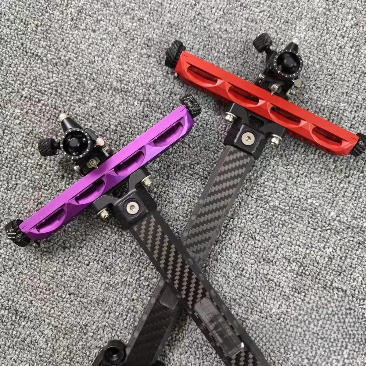 9inch Archery Recurve Bow Sight Carbon Fiber Recurve Bow Sight Adjustable Archery Target Sight For Competitive Shooting