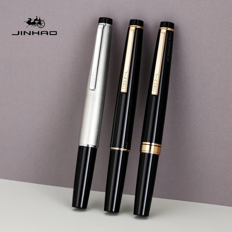 JINHAO 59 Fountain Pen EF F Hooded Nib Fountain Pens Luxury Elegant Pens Writing PK 80 School Office Supplies Stationery