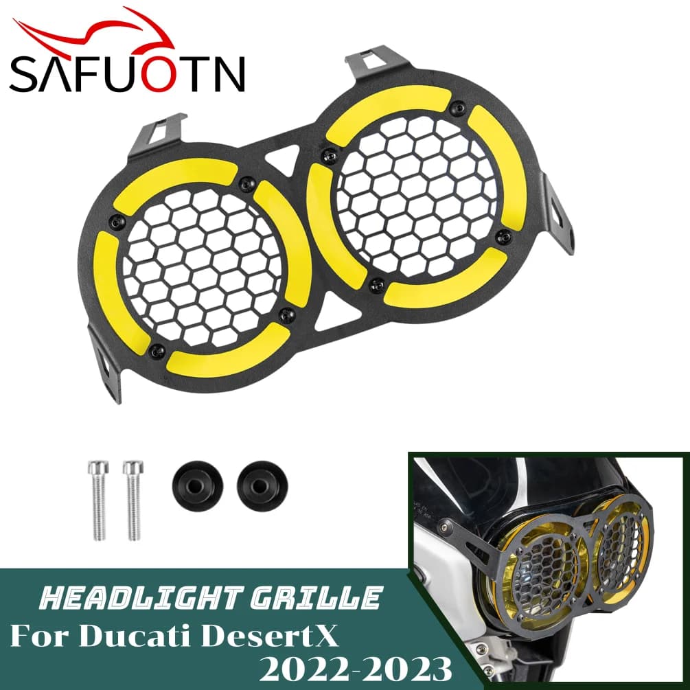 Per Ducati Desert X 2022-2024 Faro Anteriore Copriobiettivo Griglia Moto Testa Luce Accessorio di Protezione