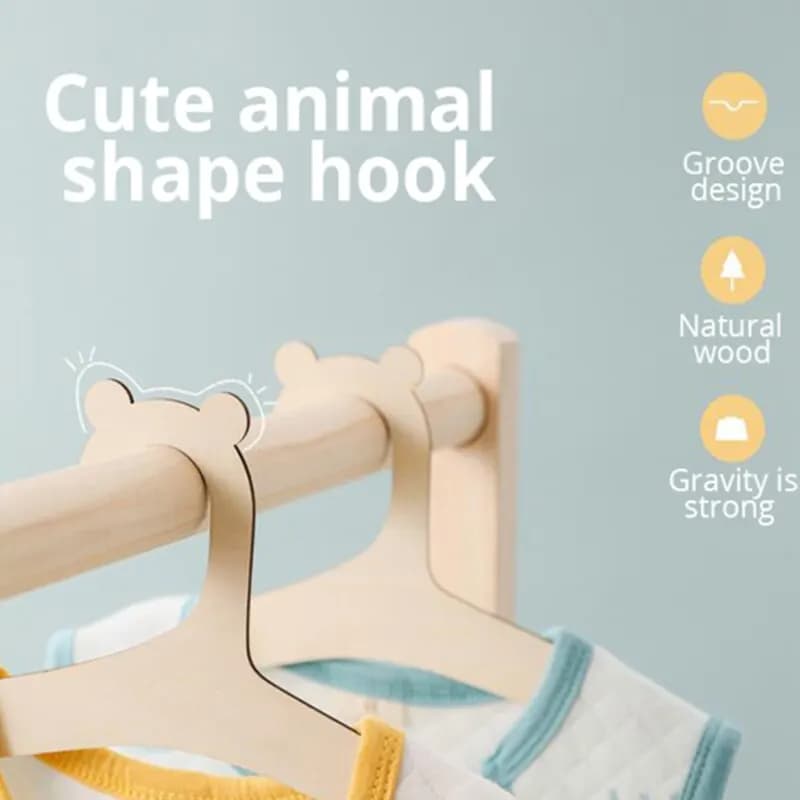 10 Pcs Baby Creative Hanger Rack Baby Clothes Hanger Home Baby Room Nursery Decor for Kids Present