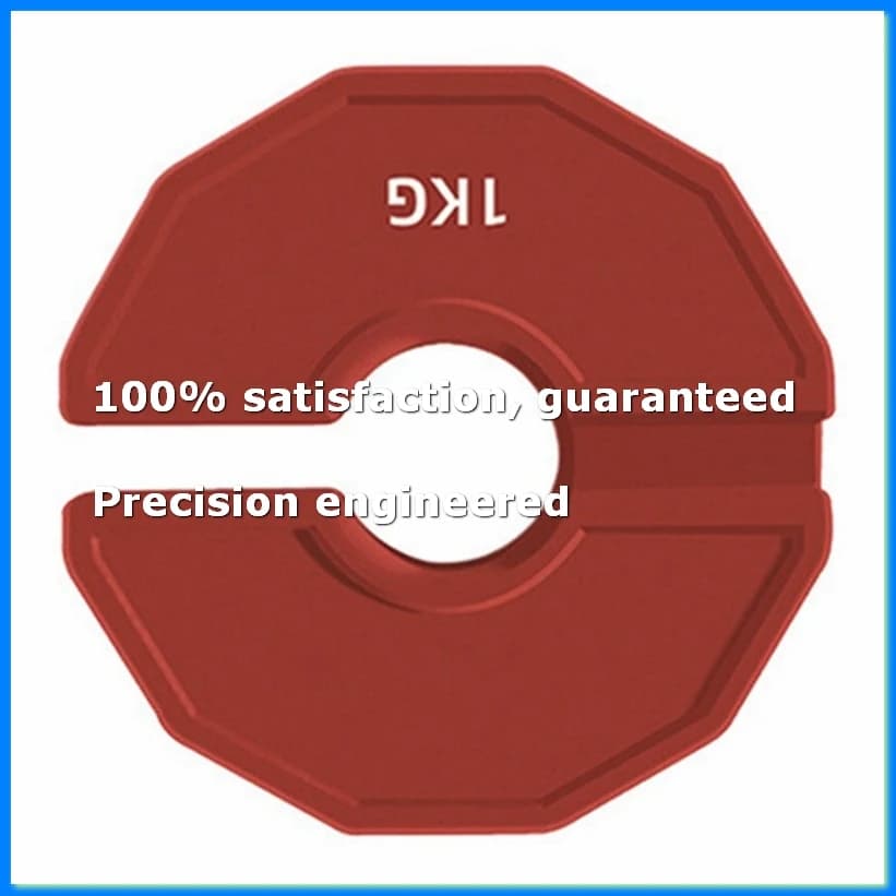 2PCS Gym Micro-Type Plates Dumbbell Fractional Weight Plate Rubber Fractional Weight Plates Add-on Aperture 35mm 1.0KG-ABYS