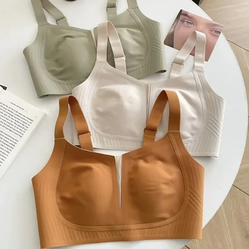 Kalapaopao Reggiseni estivi sottili e senza cuciture da donna, reggiseni anti-cedimento e di grandi dimensioni