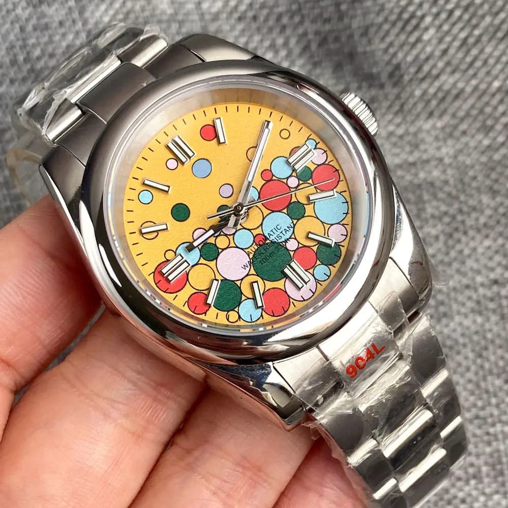 36mm 39mm dial balloon watches men's automatic steel NH35A Movt DJ hand flat sapphire 904L bracelet waterproof watch