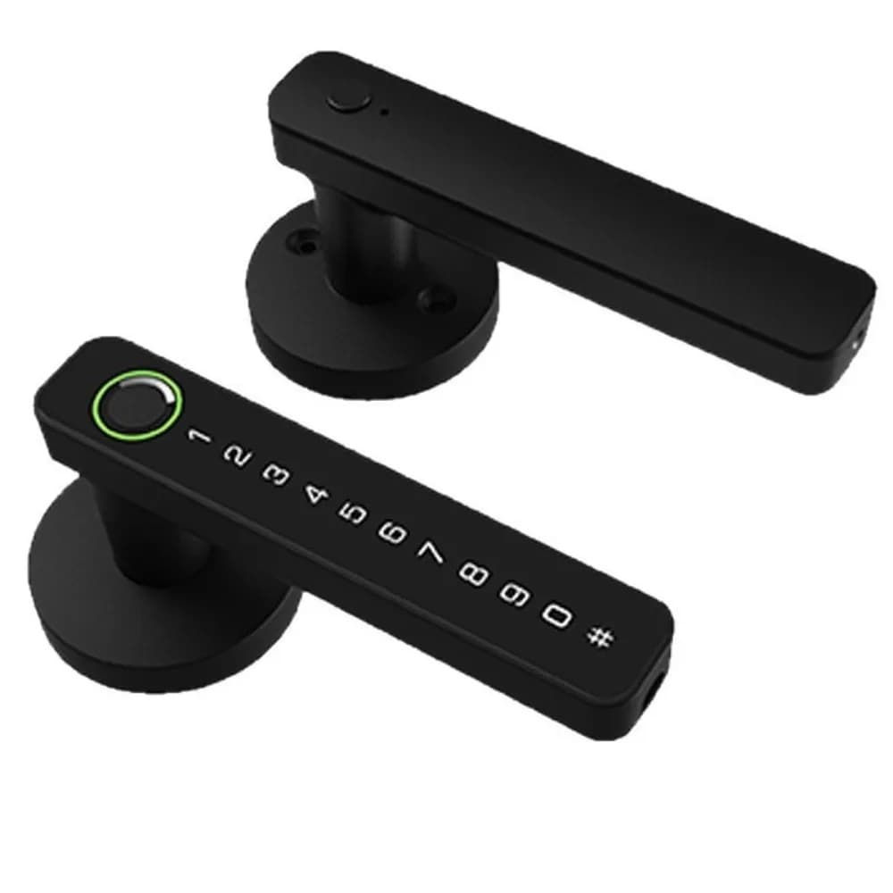 Password elettronica per serratura digitale 6 in 1 con chiave per impronte digitali Maniglia per serratura intelligente APP Sblocco remoto Bluetooth