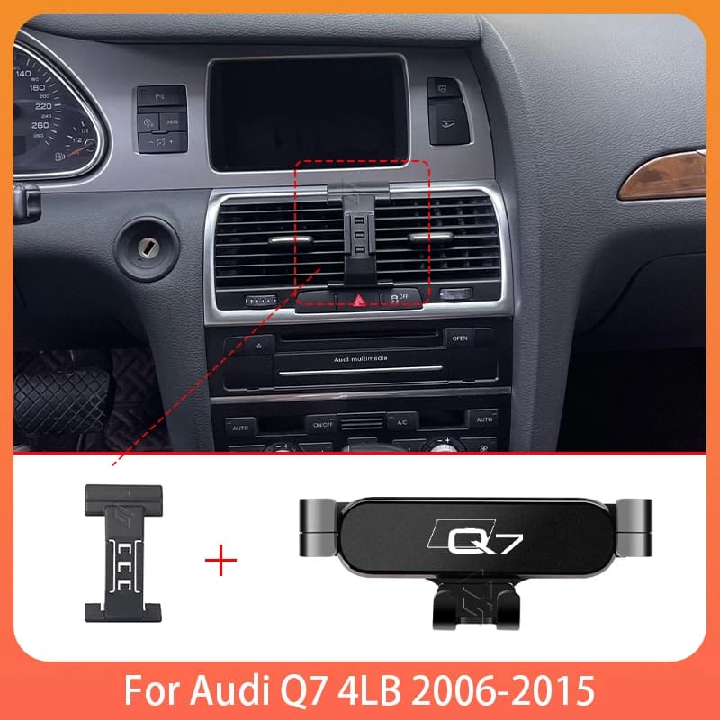 Supporto per telefono cellulare per auto per Audi Q7 4L 2006-2015 Supporto speciale per telefono cellulare regolabile Base GPS Accessori per supporto