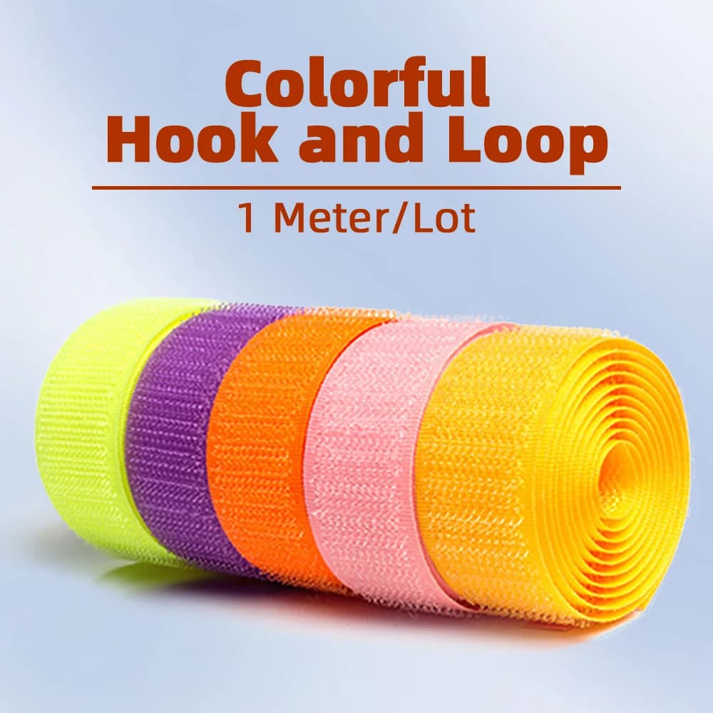 2M/Pair 20/25MM Hook and Loop Fastener Tape NO Self Adhesive Fastener Tape The Hooks Hook Sewing Accessories DIY Craft No Glue