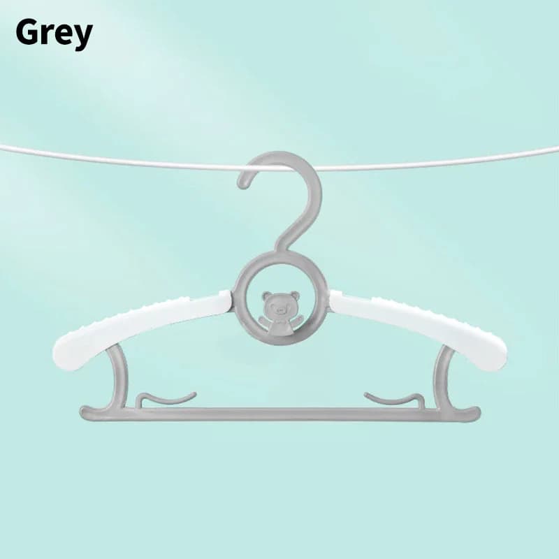 5 pcs plastic baby clothes hanger Kids clothes hanger Multifunction plastic clothes hanger coloured non-slip baby clothes
