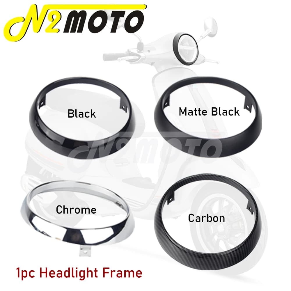 Scooter Faro Telaio di Plastica Del Motociclo Anteriore Testa Anello di Luce Trim Coperture di Protezione Per Primavera 2takt 4T 2V 4V 125cc 150cc