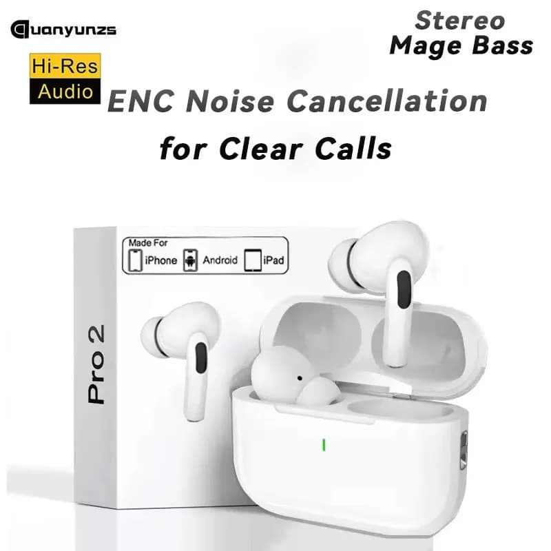 Auricolari Bluetooth originali Air pro TWS Auricolari wireless Cuffie Cuffie da gioco per iPhone Apple 13 14 15 16 Xiaomi Samsung