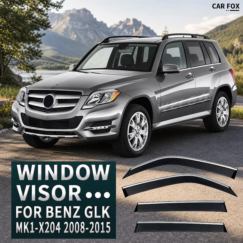 Per BENZ GLK X204 2008-2015: Deflettori Antipioggia e Parasole per Finestrini Auto, Accessori Auto