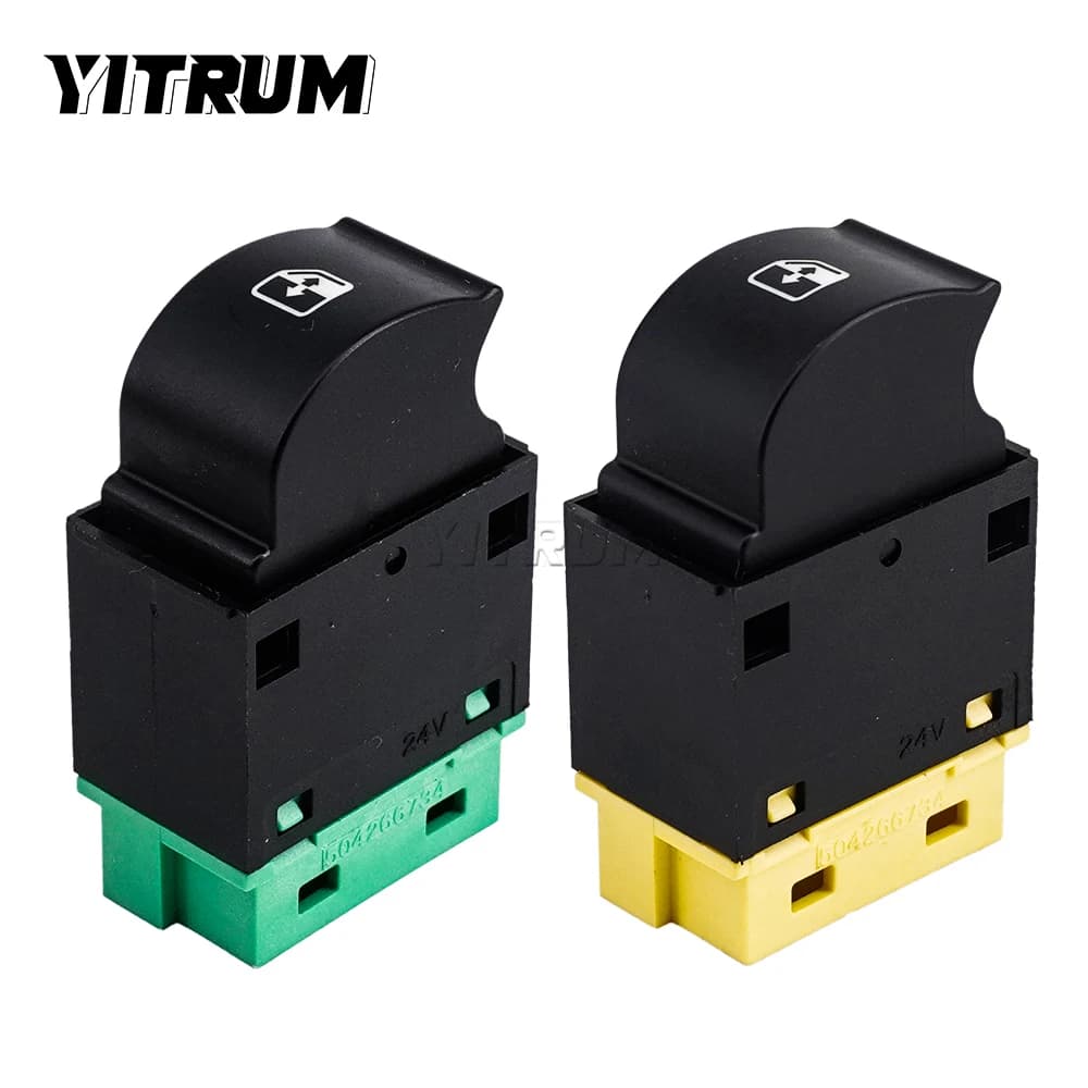 YITRUM 504266993 504266994 Pulsante di controllo Interruttore alzacristallo elettrico Pulsante regolatore per Iveco TRUCK