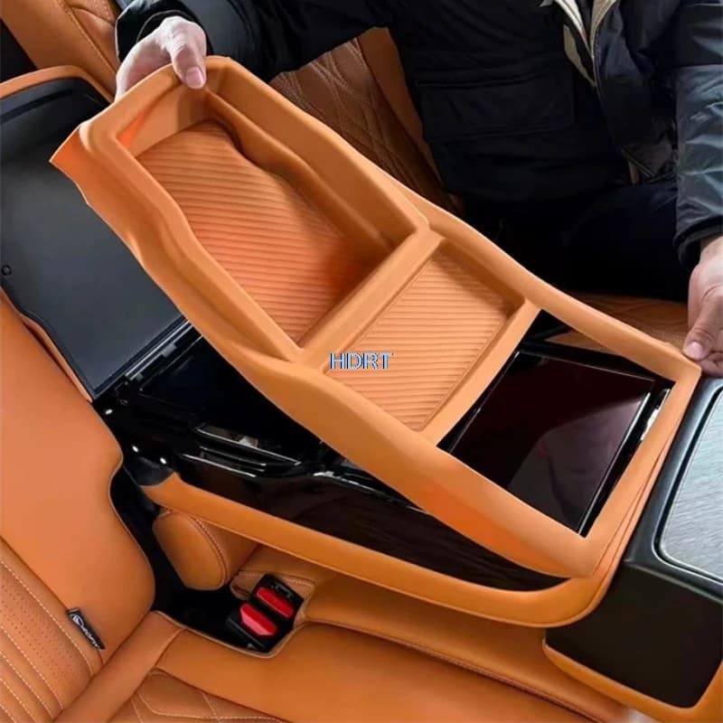 For GWM Tank 500 2022 + Rear Armrest Storage Box Pad Organizer Container Tray Cover Car Styling Protector Decoration Accessories