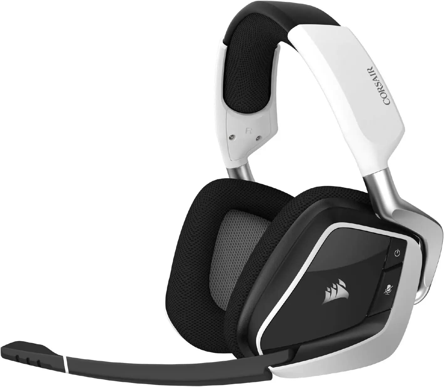 Wireless Gaming Headset 7.1 Surround Sound, 50mm Drivers, Omni Mic, Memory Foam, PC/PS5/PS4/Mac, White