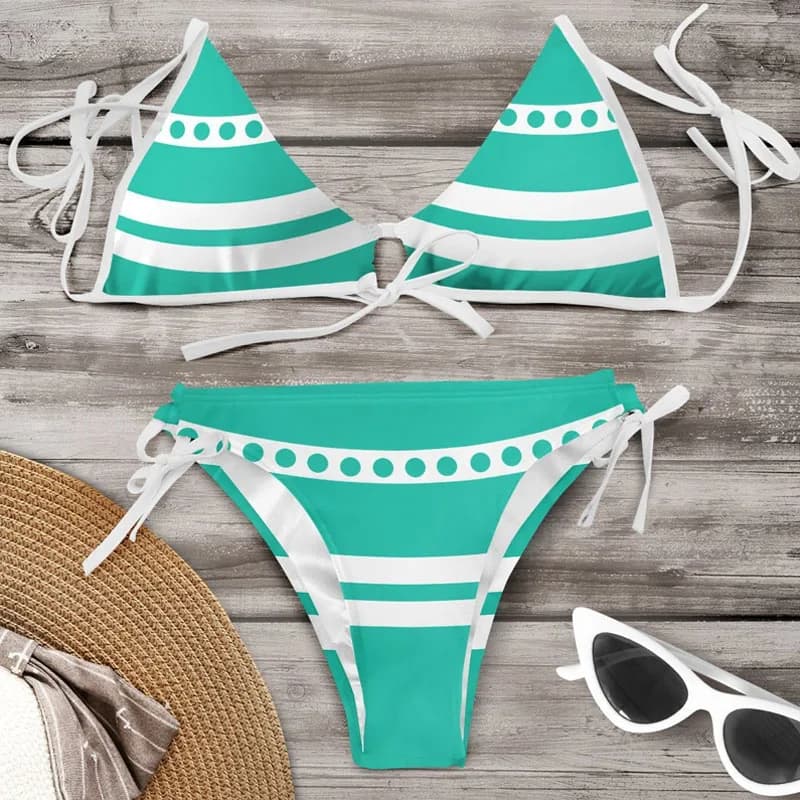 Europe United States Leisure Street Holiday Beach Spice Girl Two-piece Halloween Party Club Backless Design Women Swimsuit Suit