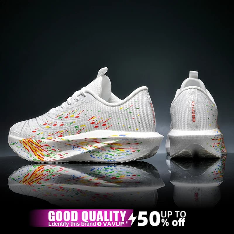 Sports Men Running Shoes Carbon Board Speciality Marathon Breathable Lightweight Women's Comfortable Athletic Nonskid Sneakers