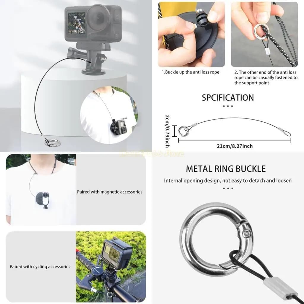 F62C Stainless Steel Crew for SJ4000/Action/Go 3s Action Camera Accessories