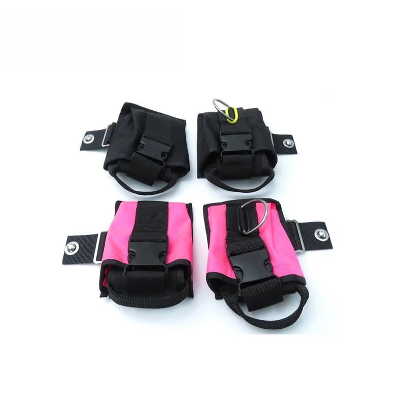 Sacca per pesi professionale per immersioni! Tecnologia subacquea: Borsa portapesi da 3,2 kg (8 libbre) per immersioni, con attacco per piastra dorsale