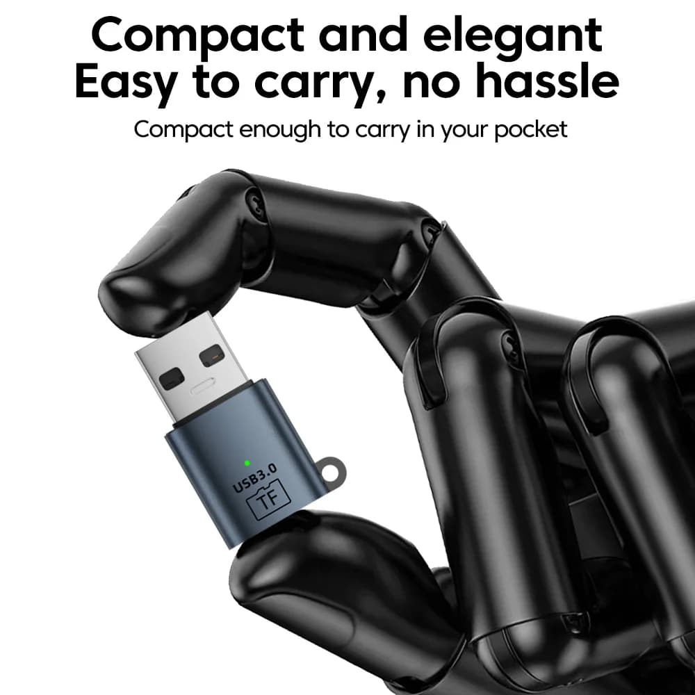 USB3.0/2.0 Mini Portable TF Card Reader USB3.0/2.0 To TF Memory Card Reader USB Flash Drive Cardreader Adapter For PC Laptops