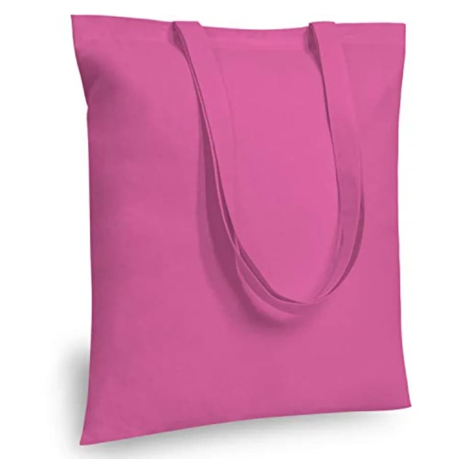 6-Pack Economical 16"x15" Cotton Tote Bag, Lightweight Reusable Grocery Shopping Cloth Bags, Suitable for DIY, Advertising, Pro