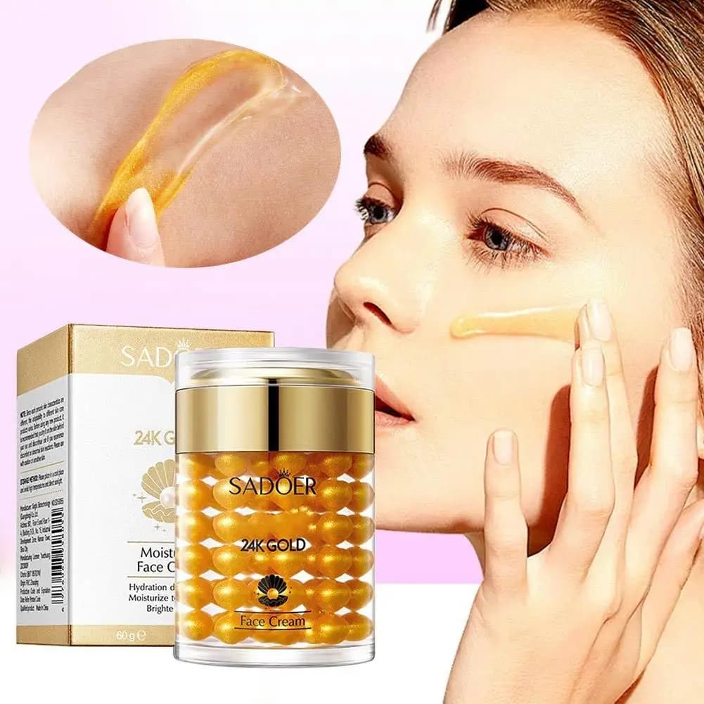 SADOER 24K Golden Pearl Collagene Siero Capsula Per Il Viso Idratante Schiarente Idratante Rassodante Crema Per Il Viso Coreano Cura Della Pelle