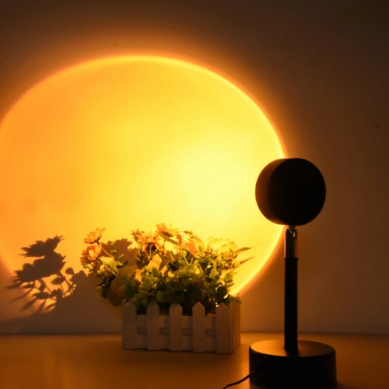 LED Sunset Night Light proiettore Atmosphere Lamp AC 220V EU Plug per regalo Party camera da letto fotografia sfondo decorazione