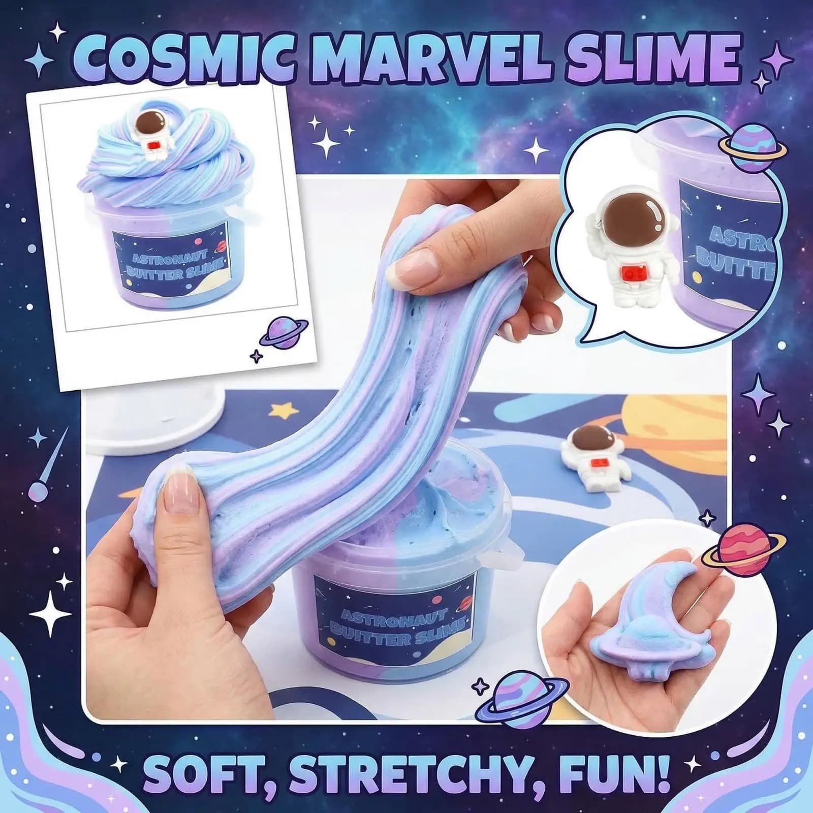 Creative Slime Kit Trendy Avocado Shaped with Black Beads Sensory Toy Fun Stress Reliever DIY Decorative Slime Set