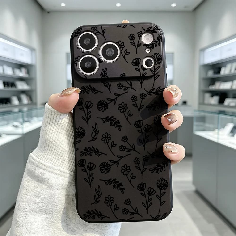Simple Line Flower Sketch Slim Fit Shockproof Phone Case For Honor X9 X8 X7 X6 X5 Smart 600 500 400 300 200 Pro Lite Back Cover