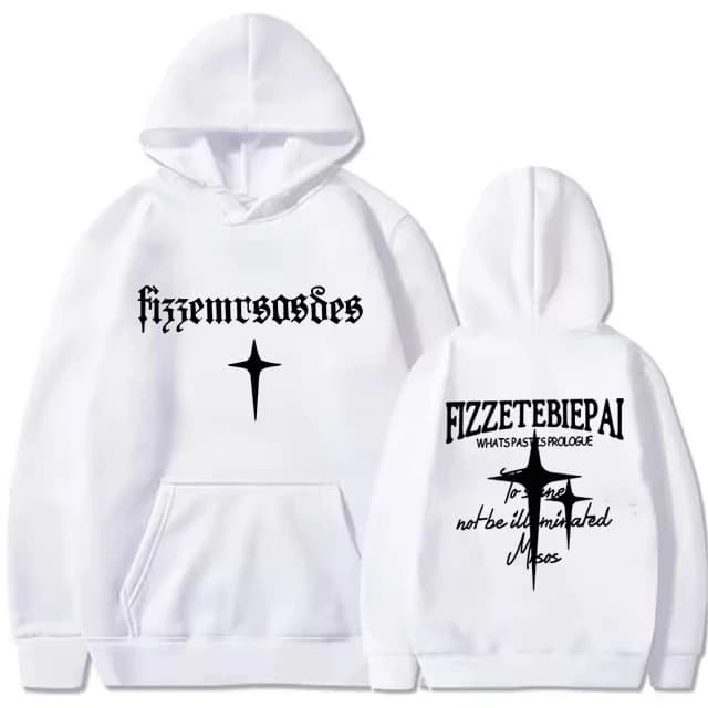 2025 Felpa con cappuccio allentata da strada hip-hop da uomo con stampa di lettere di moda personalizzate autunno e inverno calda